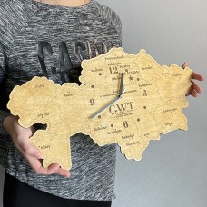 Часы Карта Казахстана