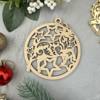 Игрушка ёлочная Коза-дереза
