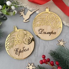 Игрушка ёлочная Шар золотой